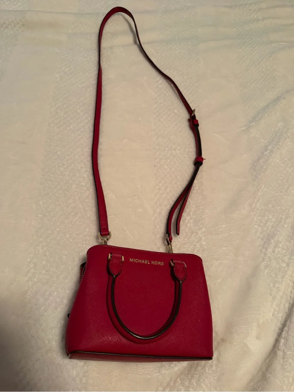 Michael Kors Hot Pink Crossbody Satchel